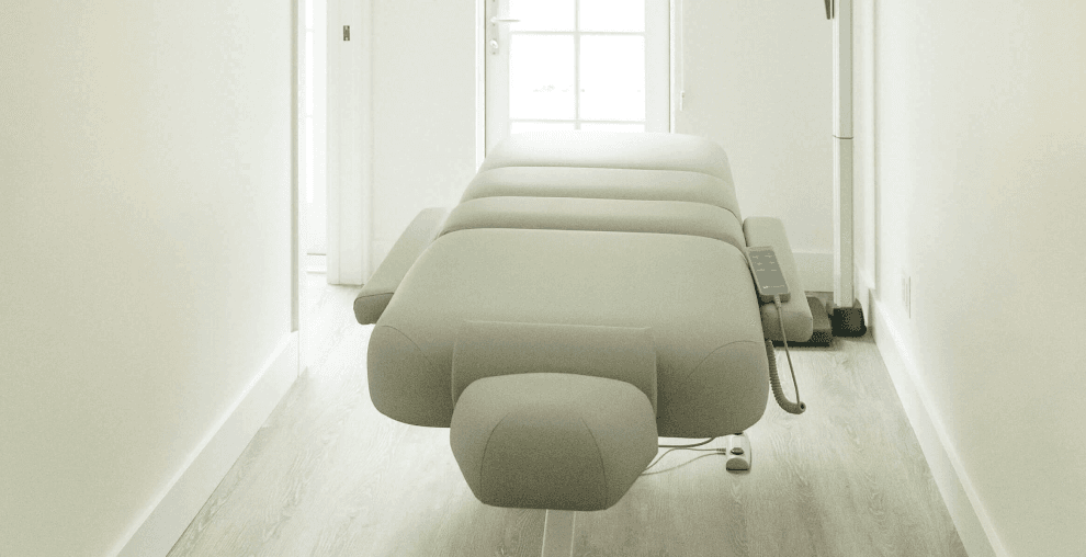 Treatment room at Dr. Kefferputz's naturopathic office on Salt Spring Island